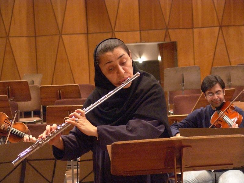 آذین موحد azin movahed iran flute society تالار رودکی roudaki hall